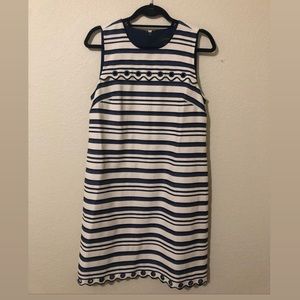 J Crew A-Line Dress with Scalloped Hem, size 10